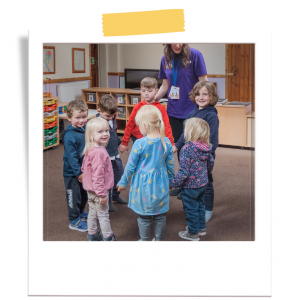 Kids smiling at Mind Marvels session